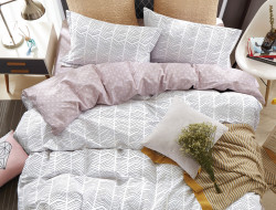 Постельное белье из твил-сатина в ПВХ TANGO елочка 50х70 (2шт) евро