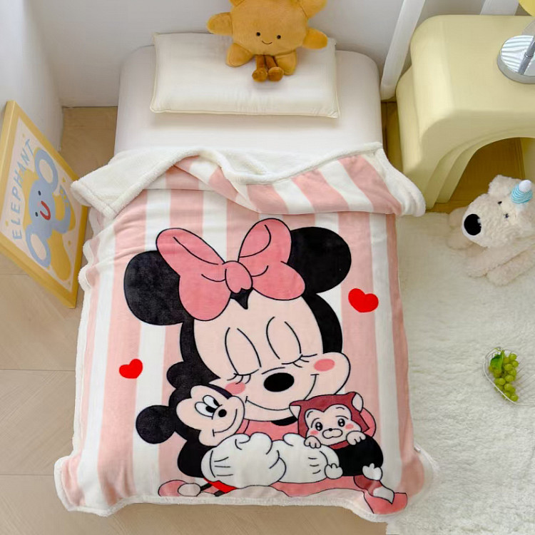 Плед детский фланелевый из микрофибры с шерпой TANGO LEONCELLO Минни Маус 100х140
