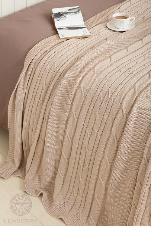 Плед LUXBERRY IMPERIO 40 пудра тон 01 220х240