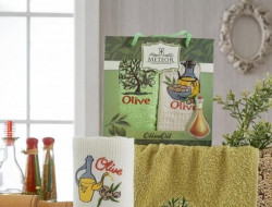 Набор кухонных полотенец ОЛИВКИ МВ 30х50 (2шт)