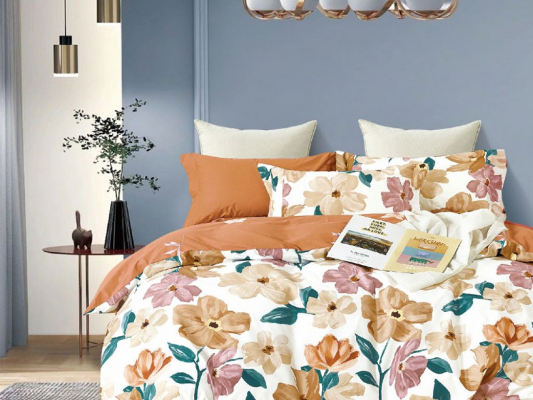 Постельное белье из сатина ASABELLA 1918-6 50х70 (2шт) и 70х70 (2шт) евро