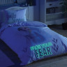 Детское постельное белье из ранфорса с простыней на резинке светящееся TAC FROZEN-2 DOUBLE ELZA DISNEY