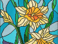 Кристальная (алмазная) мозаика ФРЕЯ ALV-116 Нарцисс. Витраж