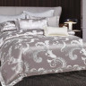 Постельное белье из жаккарда с оборкой KARVEN N005-640 50х70 (2шт), 70х70 (2шт) семейное