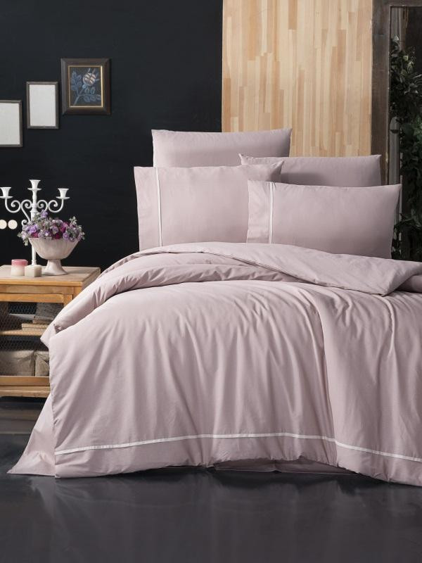 Постельное белье из DELUXE ранфорса KARVEN N030 ALISA POWDER 50х70 (2шт), 70х70 (2шт) семейное