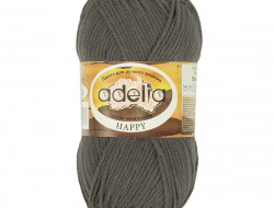 Пряжа ADELIA HAPPY №14 темно-серая 100% акрил, 10 шт х 50 гр, 128 м +/- 7 м