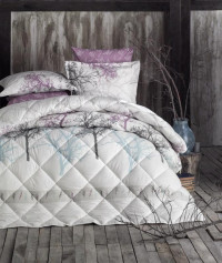 Покрывало из хлопка стеганое KARVEN Y924 MIDAS V1 LILA 240х260 с наволочками 50х70 (2шт)