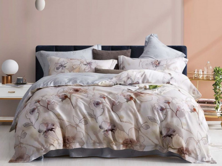 Постельное белье из тенсела люкс ASABELLA 2046-6 50х70 (2шт) и 70х70 (2шт) евро