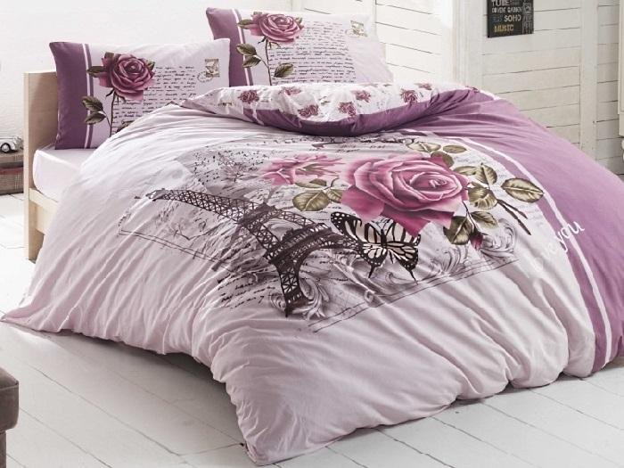 Постельное белье из ранфорса IRINA HOME EIFFEL 3D 1,5-спальное