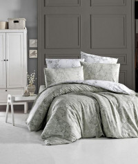 Постельное белье из ранфорса KARVEN N031 ZENA GREEN 50х70 (2шт), 70х70 (2шт) семейное