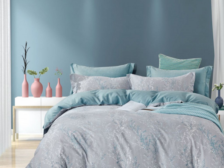 Постельное белье из сатина ASABELLA 1873-6 50х70 (2шт) и 70х70 (2шт) евро