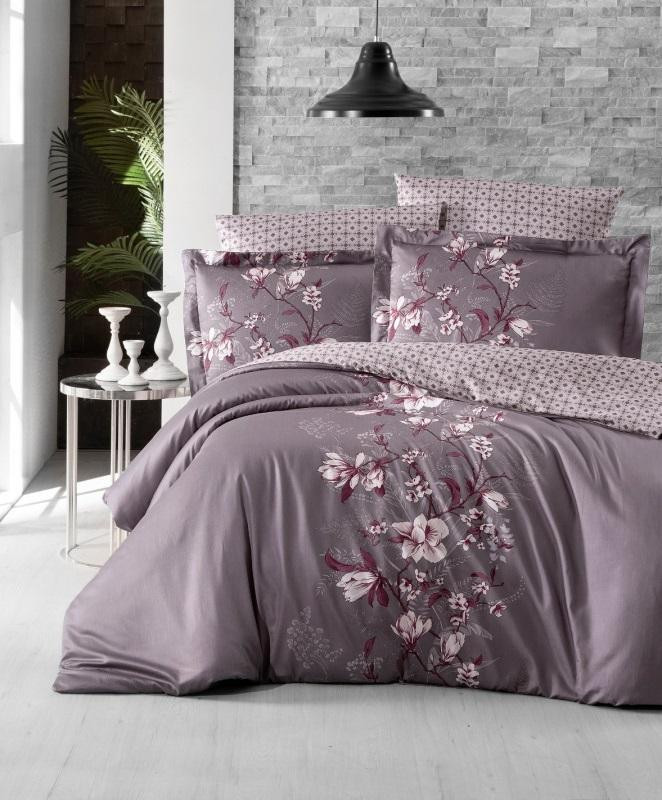 Постельное белье из сатина KARVEN N026 WISTERIA LILAC 50х70 (2шт), 70х70 (2шт) семейное