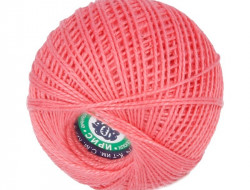 Пряжа СПБ ИРИС №1012 красно-розовая 100% мерсеризованный хлопок 20 шт х 25 гр, 150 м