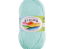 Пряжа ALPINA MELISSA №12 светло-бирюзовая 95% вискоза, 5% кашемир 10 шт х 50 гр, 125 м +/- 6 м