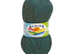 Пряжа ALPINA KLEMENT №07 темно-зеленая 80% альпака, 20% мериносовая шерсть 4 шт х 50 гр, 300 м +/- 10 м