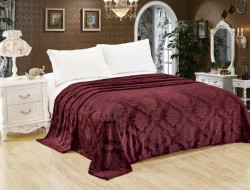 Плед однотонный из микрофибры с тиснением АЛЬВИТЕК ВЕНЕЦИЯ 002-pv 150х200