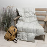 Дорожный плед пуховый GERMAN GRASS TRAVEL PLAID GRASS grey 140х200