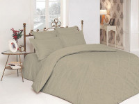 Постельное белье из хлопкового жаккарда KARVEN N302 OTTOMAN STONE 50х70 (2шт), 70х70 (2шт) семейное