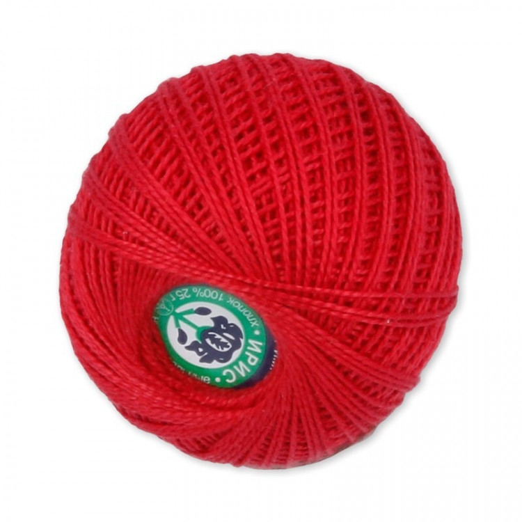 Пряжа СПБ ИРИС №0904 темно-малиновая 100% мерсеризованный хлопок 20 шт х 25 гр, 150 м