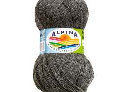 Пряжа ALPINA KLEMENT №08 серая 80% альпака, 20% мериносовая шерсть 4 шт х 50 гр, 300 м +/- 10 м