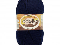 Пряжа ADELIA HAPPY №12 темно-синяя 100% акрил, 10 шт х 50 гр, 128 м +/- 7 м