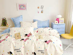 Постельное белье из твил-сатина TANGO happy dog 50х70 (2шт) 1,5-спальное