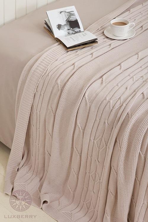 Плед LUXBERRY IMPERIO 40 пудра тон 02 220х240