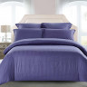 Постельное белье из страйп-сатина TANGO COLOR STRIPE CST-11 темно-сиреневое 1,5-спальное