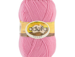 Пряжа ADELIA LUCAS №25 светло-розовая 70% шерсть, 30% акрил, 5 шт х 100 гр, 218 м +/- 10 м