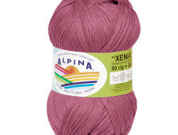 Пряжа ALPINA XENIA №316 светло-сиреневая 100% мерсеризованный хлопок 10 шт х 50 гр, 240 м +/- 10 м
