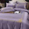 Постельное белье из сатина с вышивкой KARVEN N005-663 50х70 (2шт), 70х70 (2шт) семейное
