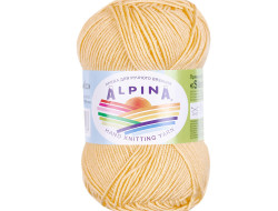 Пряжа ALPINA SLAVIC №05 желтая 70% вискоза, 30% шерсть 10 шт х 50 гр, 140 м +/- 7 м