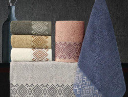 Набор полотенец махровых хлопковых KARVEN H2248 FREYA 50х90 (6шт)