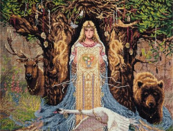 Набор для вышивания PANNA Золотая коллекция SO-1896 ОБЕРЕГ ВЕДА 31х43