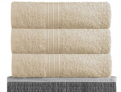 Полотенце махровое BAYRAMALY светло-кремовое 70х140