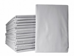 Простыня из египетского хлопка на резинке 160х200х30 ASABELLA 1385-P/160 серая