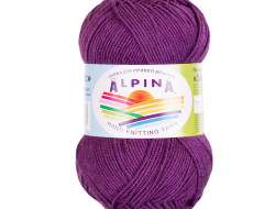 Пряжа ALPINA SLAVIC №10 фиолетовая 70% вискоза, 30% шерсть 10 шт х 50 гр, 140 м +/- 7 м