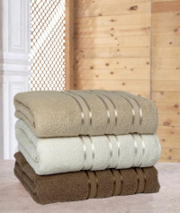 Набор полотенец махровых хлопковых KARVEN MICRO DELUX HS1010 V6 50х90 (3шт)