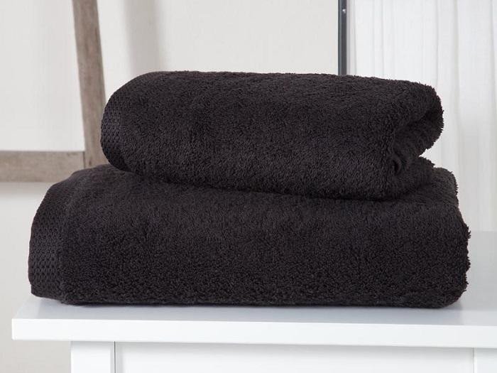 Полотенце махровое плотное KARNA APOLLO черное 70х140