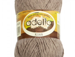 Пряжа ADELIA KISS №25 серая 100% полиэстер, 10 шт х 50 гр, 145 м +/- 7 м