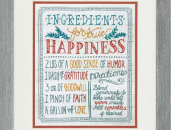 Набор для вышивания DIMENSIONS 71-01569 Ингредиенты для счастья 25x20 см