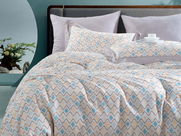 Постельное белье из фланели ASABELLA 2102-6 50х70 (2шт) и 70х70 (2шт) евро