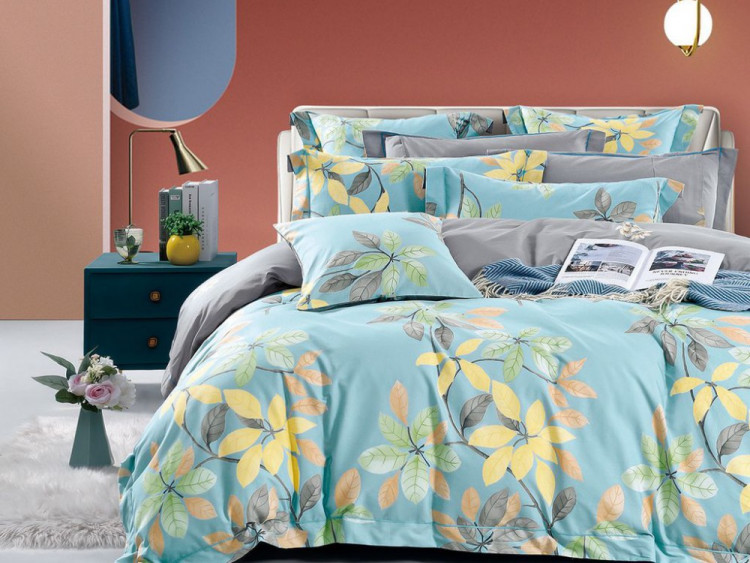 Постельное белье из сатина ASABELLA 1764-7 50х70 (2шт) и 70х70 (2шт) семейное