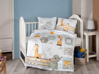 Постельное белье для малышей из сатина KARVEN 3D DIGITAL D039 SAFARI BABY