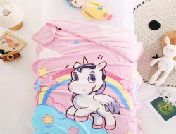 Плед детский фланелевый из микрофибры с шерпой TANGO LEONCELLO LEO1410-33 100х140