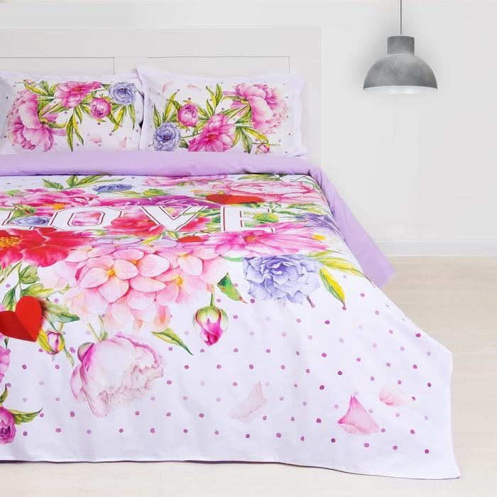 Постельное белье из ранфорса ЭТЕЛЬ LOVE 2-спальное