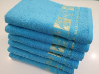 Набор полотенец махровых из бамбука DELICE ENJOY LIFE голубой 50х90 (6шт)