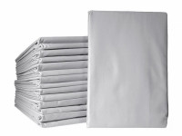 Простыня из египетского хлопка на резинке 180х200х30 ASABELLA 1385-P/180 серая