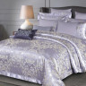 Постельное белье из жаккарда с оборкой KARVEN N005-613 50х70 (2шт), 70х70 (2шт) семейное