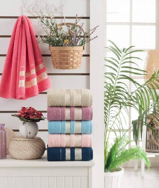 Набор полотенец махровых хлопковых KARVEN H2227 HINDISTAN 50х90 (6шт)